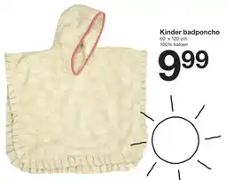 Zeeman Kinder badponcho aanbieding
