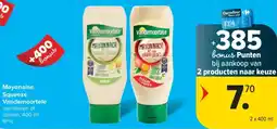 Carrefour Mayonaise Squeeze Vandemoortele aanbieding
