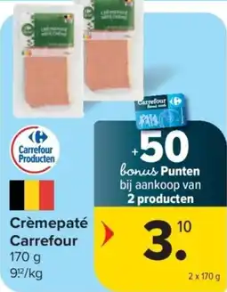 Carrefour Crèmepaté Carrefour aanbieding
