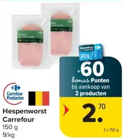 Carrefour Hespenworst Carrefour aanbieding