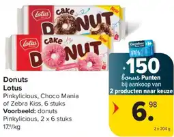 Carrefour Donuts Lotus aanbieding