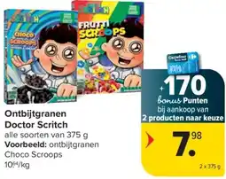 Carrefour Ontbijtgranen Doctor Scritch aanbieding