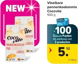 Carrefour Vloeibare pannenkoekenmix Cocovite aanbieding