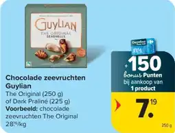 Carrefour Chocolade zeevruchten Guylian aanbieding