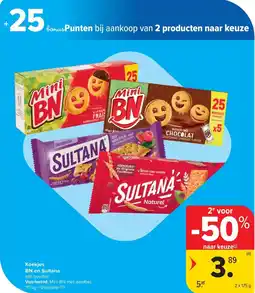 Carrefour Koekjes BN en Sultana aanbieding