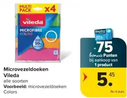 Carrefour Microvezeldoeken Vileda aanbieding