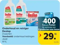 Carrefour Onderhoud en reiniger Destop aanbieding