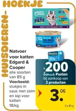 Carrefour Natvoer voor katten Edgard & Cooper aanbieding