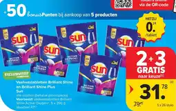 Carrefour Vaatwastabletten Brilliant Shine en Brilliant Shine Plus Sun aanbieding