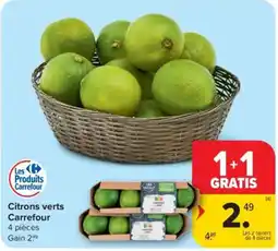 Carrefour Market Citrons verts Carrefour aanbieding