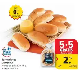 Carrefour Market Sandwiches Carrefour aanbieding