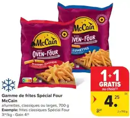 Carrefour Market Gamme de frites Spécial Four McCain aanbieding