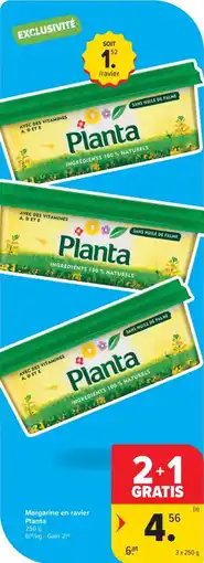Carrefour Market Margarine en ravier Planta aanbieding
