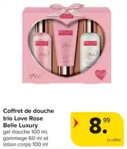Carrefour Market Coffret de douche trio Love Rose Belle Luxury aanbieding