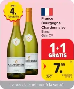 Carrefour Market France Bourgogne Chardonnaise aanbieding
