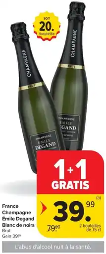 Carrefour Market France Champagne Émile Degand aanbieding