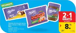 Carrefour Market Tablettes de chocolat, barres, pâte à tartiner et Melo Cakes Milka aanbieding