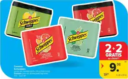 Carrefour Market Canettes Schweppes aanbieding