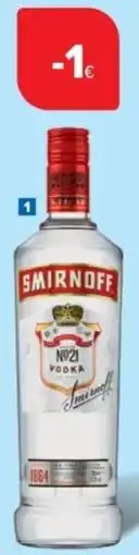 Carrefour Market Vodka Smirnoff aanbieding