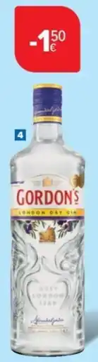 Carrefour Market London Dry Gin Gordon's aanbieding
