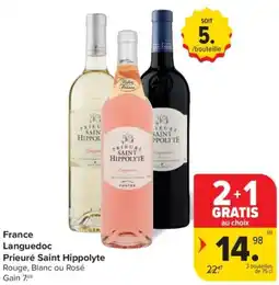 Carrefour Market France Languedoc Prieuré Saint Hippolyte aanbieding