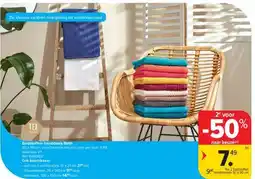 Carrefour Badstoffen handdoek Bath aanbieding