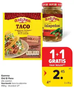 Carrefour Gamma Old El Paso aanbieding