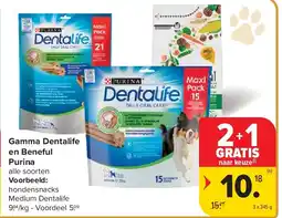 Carrefour Gamma Dentalife en Beneful Purina aanbieding