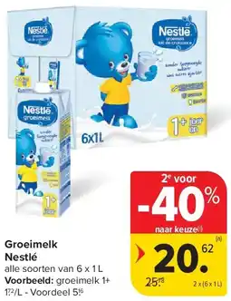 Carrefour Groeimelk Nestlé aanbieding
