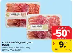 Carrefour Charcuterie Viaggio di gusto Maletti aanbieding