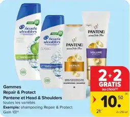 Carrefour Market Gammes Repair & Protect Pantene et Head & Shoulders aanbieding