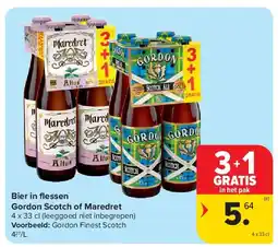 Carrefour Bier in fl essen Gordon Scotch of Maredret aanbieding
