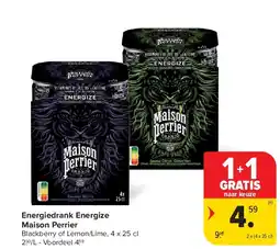 Carrefour Energiedrank Energize Maison Perrier aanbieding