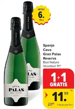 Carrefour Spanje Cava Gran Palas Reserva aanbieding