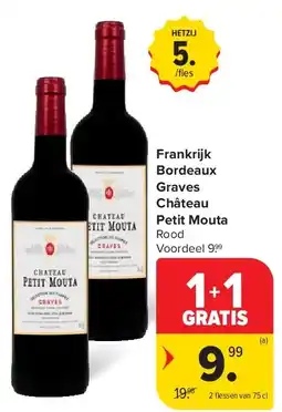 Carrefour Frankrijk Bordeaux Graves Château Petit Mouta aanbieding