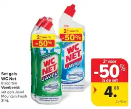 Carrefour Set gels WC Net aanbieding