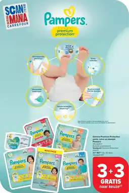 Carrefour Gamma Premium Protection pants, luiers en doekjes Pampers aanbieding