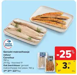 Carrefour Gerookt makreelhaasje natuur Carrefour aanbieding