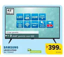 Carrefour SAMSUNG UE43CU7040 4K TV aanbieding