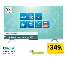 Carrefour METZ 55MUD7000Y LED TV aanbieding