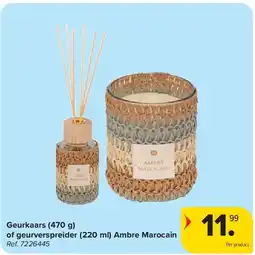 Carrefour Geurkaars (470 g) of geurverspreider (220 ml) Ambre Marocain aanbieding