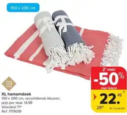 Carrefour XL hamamdoek aanbieding