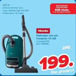 Carrefour Stofzuiger met zak Complete C3 125 aanbieding