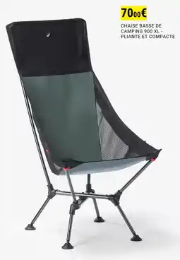 Decathlon Chaise basse de camping aanbieding