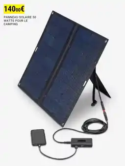 Decathlon Panneau solaire 50 watts pour le camping aanbieding