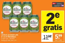 Albert Heijn Grolsch premium pils aanbieding