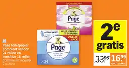 Albert Heijn Page toiletpapier compleet schoon aanbieding