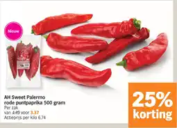 Albert Heijn AH Sweet Palermo rode puntpaprika aanbieding