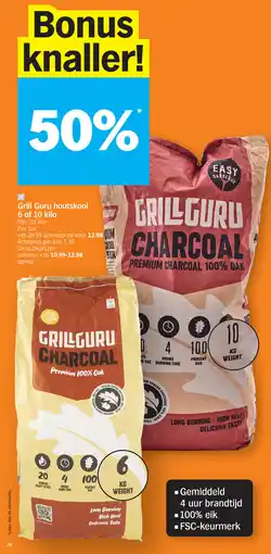 Albert Heijn Grill Guru houtskool aanbieding