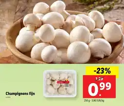 Lidl Champignons fijn aanbieding